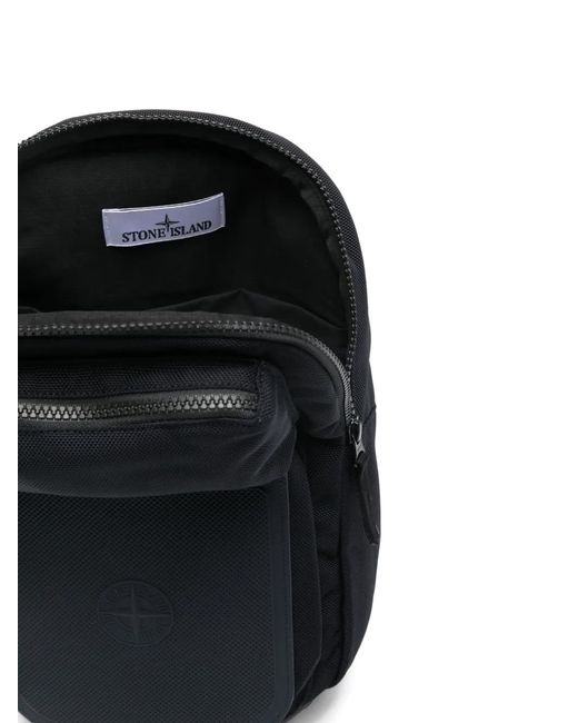 Stone Island Black Zaino for men