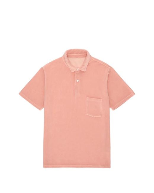 Fortela Pink Missourim Front-Pocket Polo Shirt for men