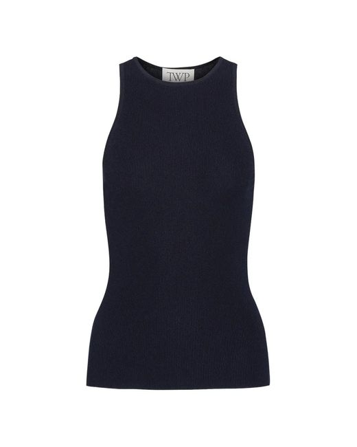 Twp Blue Harbor Ribbed Tank Top