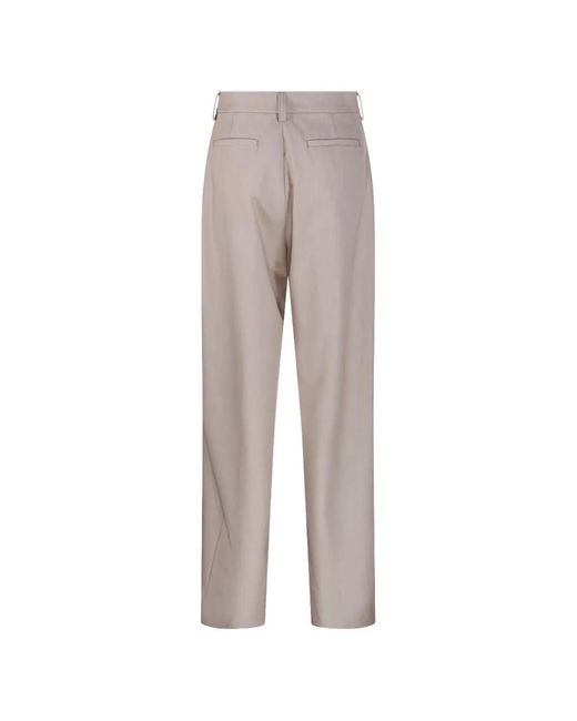Thelatest Gray Pantalon Ceinturé Deva