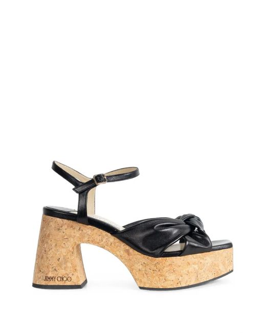 Jimmy Choo Black Heloise Heeled Sandals