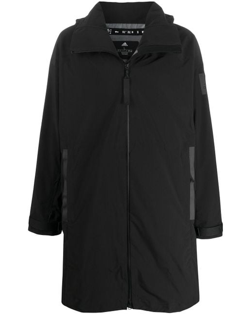 Adidas Black Myshelter Rain.rdy Parka Coat for men