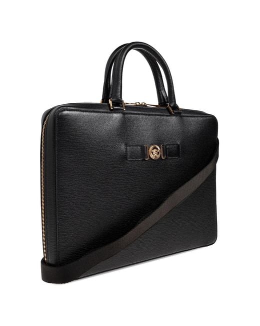 Versace Black Medusa Biggie Tote Bag for men