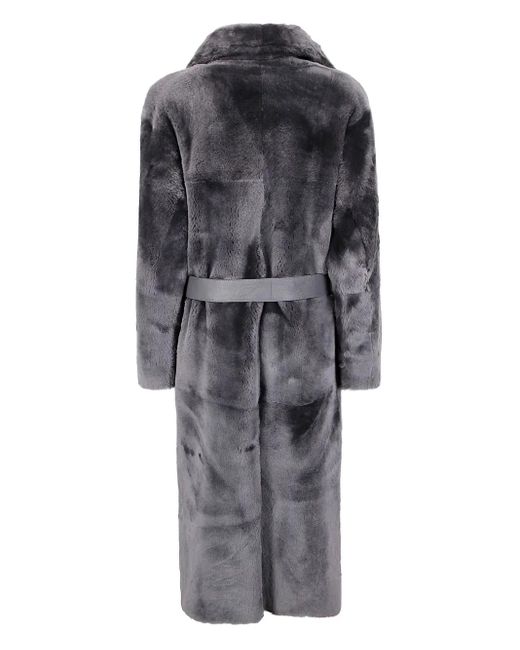 Desa Nineteenseventytwo Gray Belted Coat