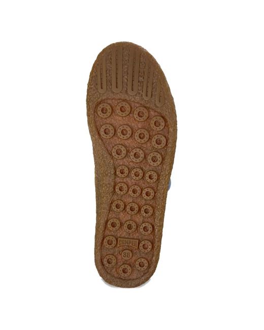 Camper White Peu Terreno Buckle Ballerinas