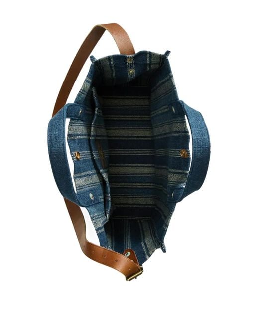 RRL Gestreifter Shopper in Blue für Herren
