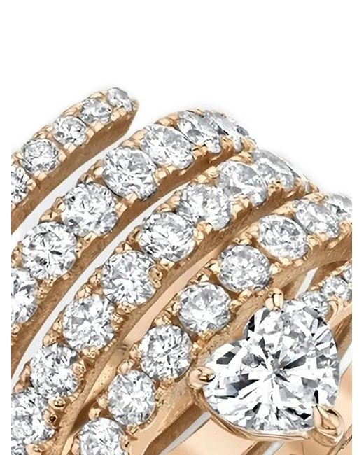SHAY Metallic Diamond Stackable Heart Ring