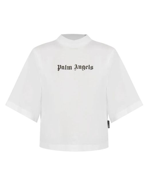Camiseta de con estampado Palm Angels de color White