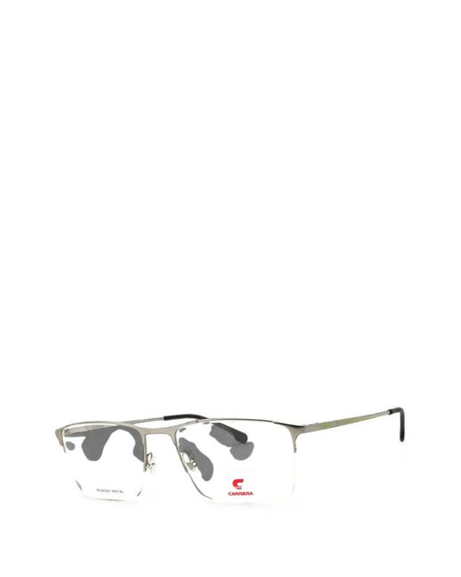 Carrera White Rectangle-Frame Glasses for men