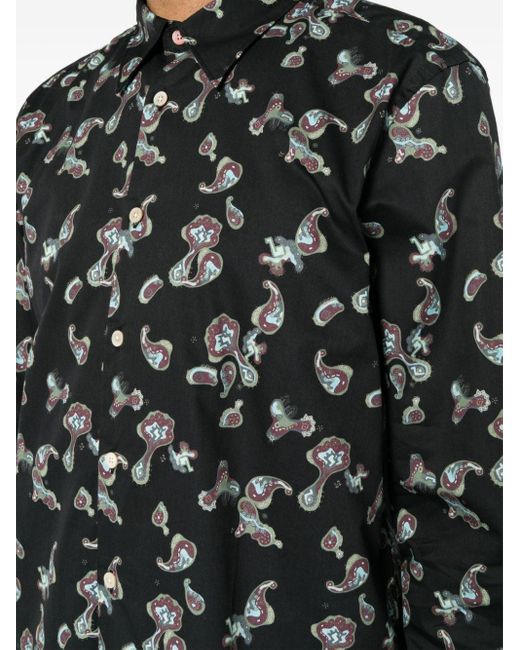 Chemise à imprimé cachemire PS by Paul Smith pour homme en coloris Black