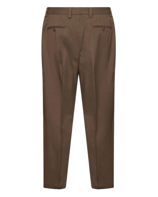 D4.0 Brown Pressed Trousers for men