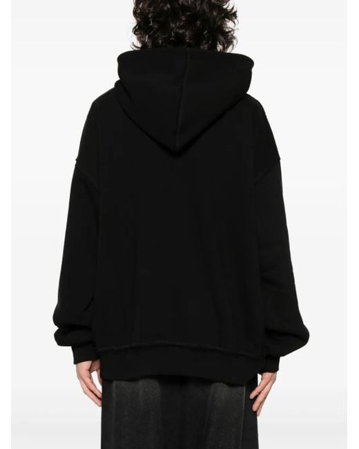 Felpa Con Stampa di M I S B H V in Black da Uomo