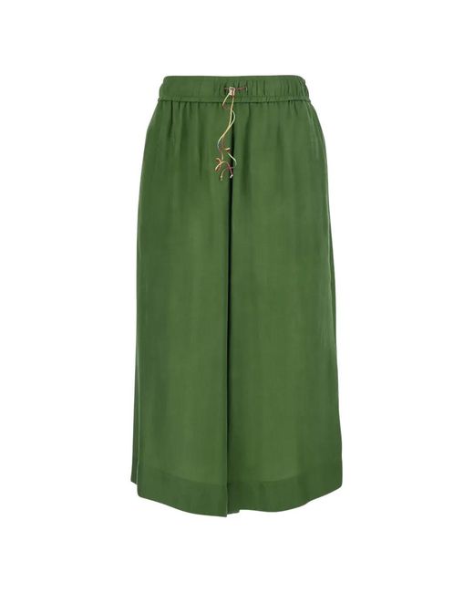 ..,merci Green Elasticated-Waist Bermuda