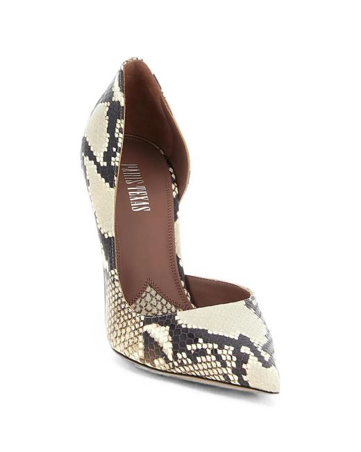 Paris Texas Metallic Vera Python-Effect Pumps
