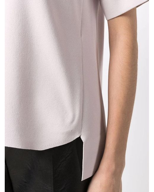 Stella McCartney Pink High-Low Hem T-Shirt
