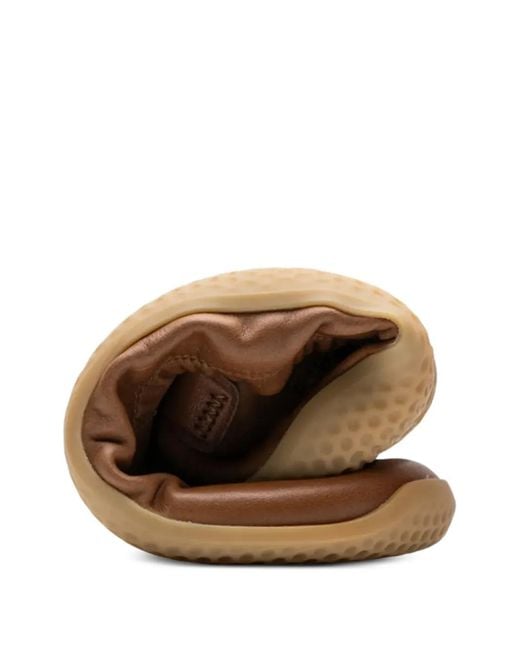 Vivobarefoot White Asana Yin Elasticated Leather Ballet Flats