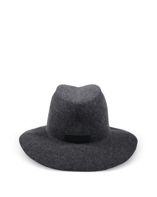 Catarzi Blue Logo-Patch Wide-Brim Hat