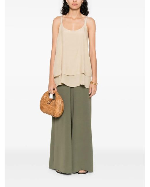 MOUTAKI Natural Slub-Texture Top