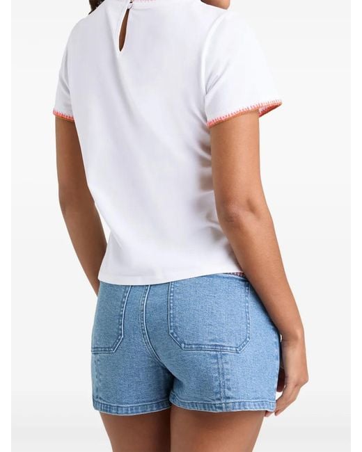 Cinq À Sept White Shrunken T-Shirt
