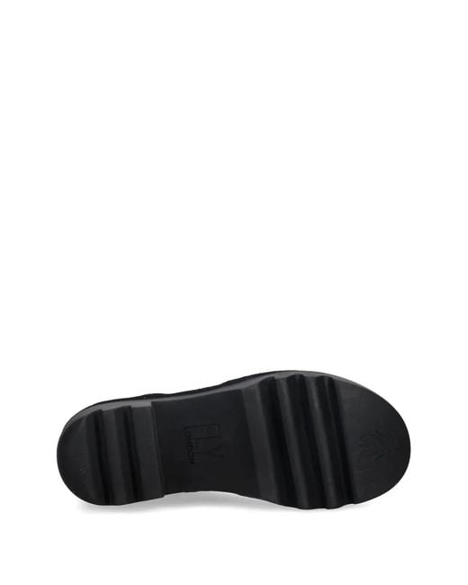 Fly London Black Stiefel Mit Blockabsatz