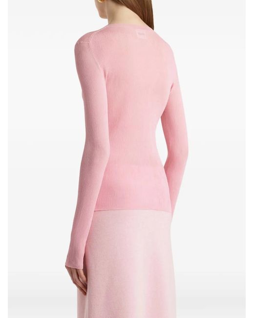 Top Mosi Khaite de color Pink