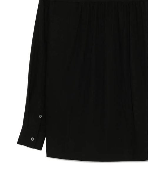 James Perse Black Button-Up Blouse