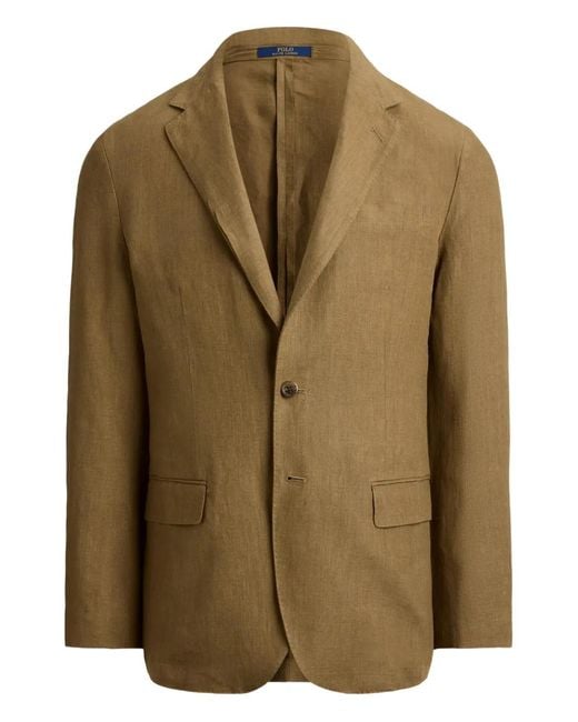 Polo Ralph Lauren Green Blazer Polo En Lin for men