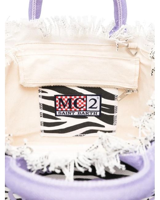 Borsa Tote Colette Piccola di Mc2 Saint Barth in Blue