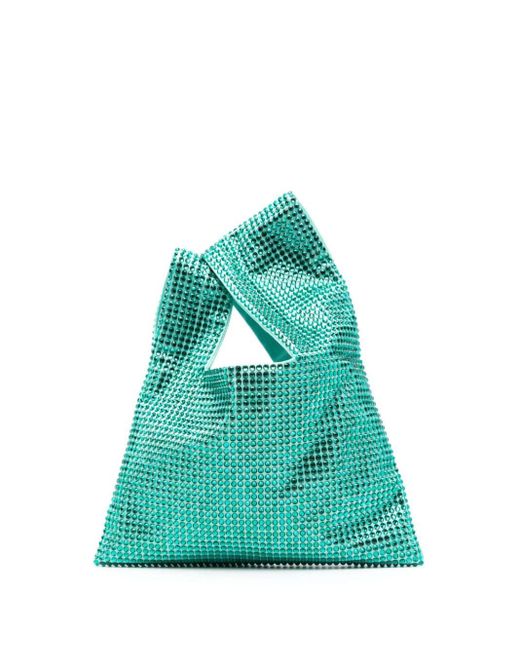 GIUSEPPE DI MORABITO Green Mini-Tasche mit Kristallen