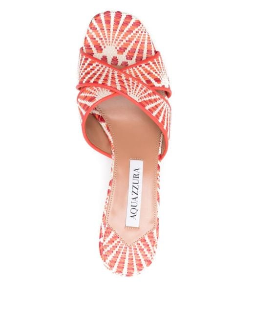 Aquazzura Pink Divine Mules 60mm