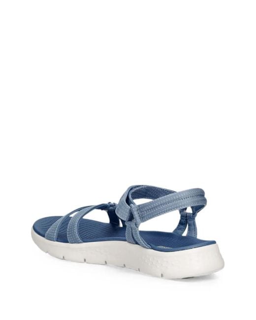 Skechers Blue Gowalk Touch-Strap Sandals