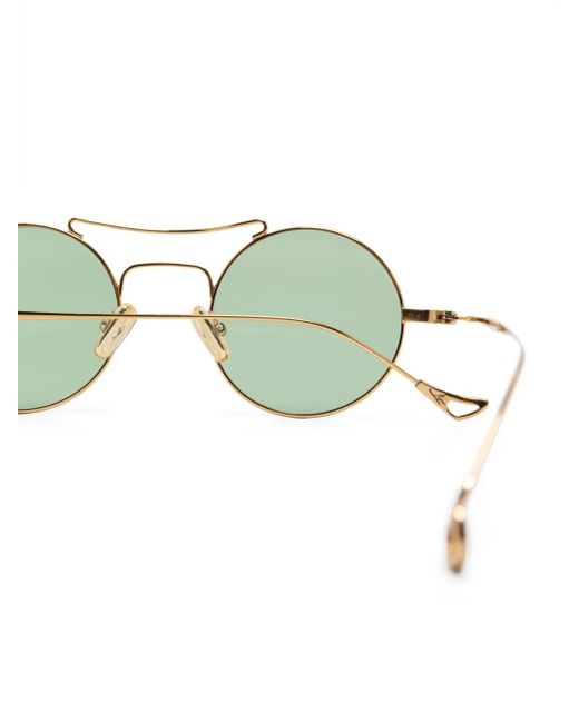 Eyepetizer Green Vespucci Round-Frame Sunglasses
