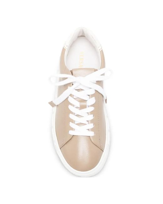 Versace White Leather Sneakers