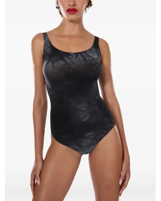 Wolford Black Tie-Dye String Body