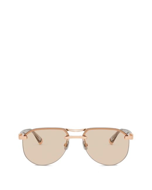 Brunello Cucinelli Natural Carlito B. Sunglasses for men