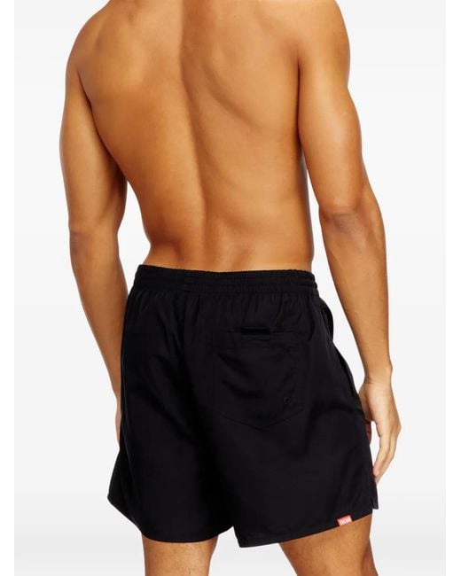 DIESEL Black Logo Swimsuit for men
