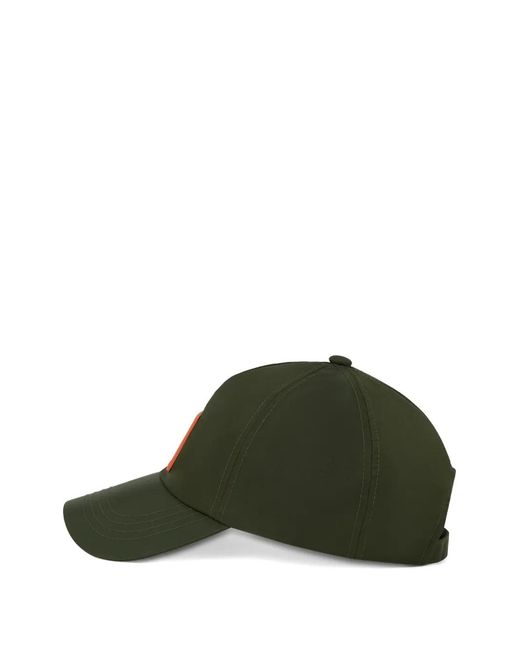 Karl Lagerfeld Green Box-Logo Baseball Cap for men