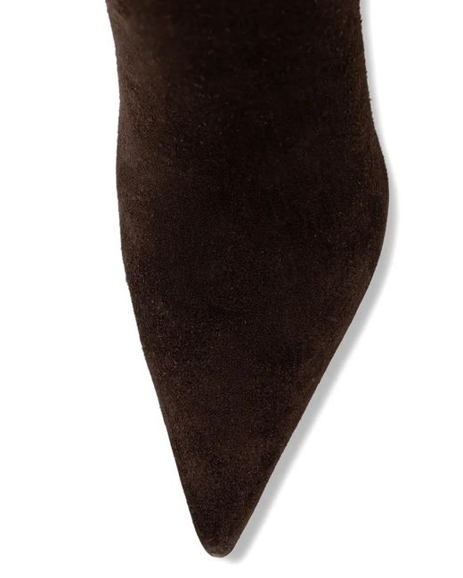 Guess Black Gressa Pointed-Toe Suede Boots
