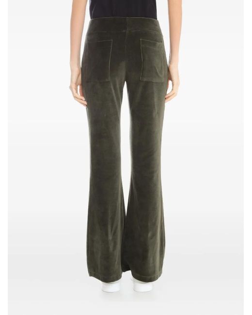 Lygia & Nanny Black Plush Evan Flared Trousers