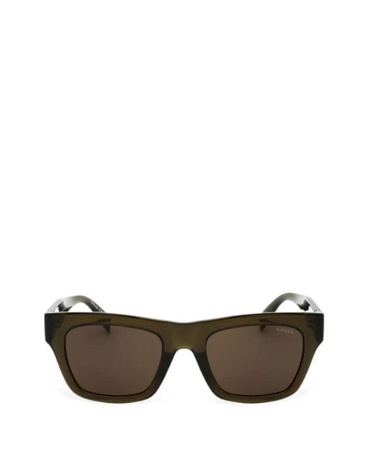 Levi's Gray Rectangle-Frame Sunglasses for men