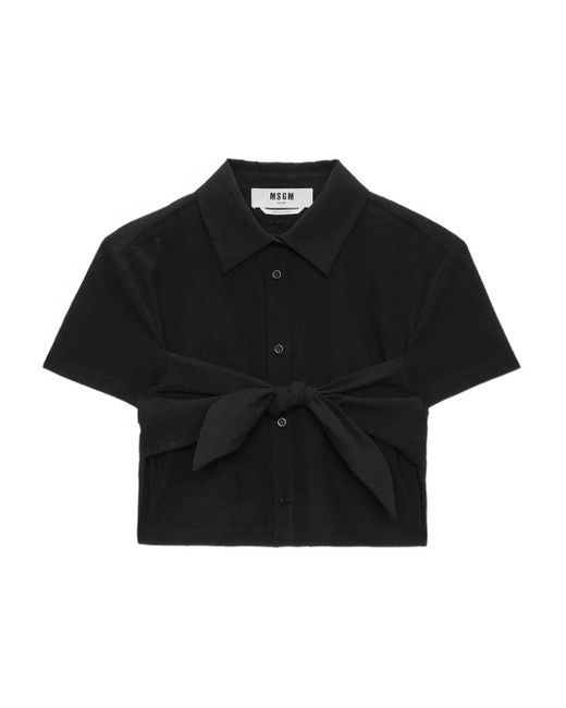 MSGM コットン シャツ Black