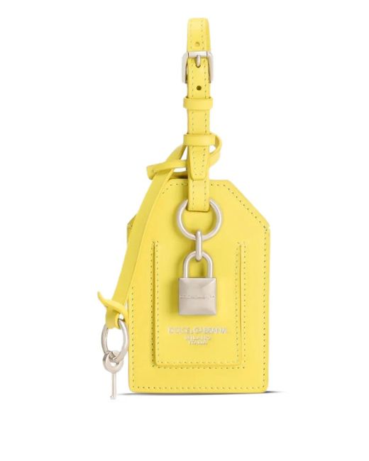 Dolce & Gabbana Schlüsselanhänger mit Schloss in Yellow für Herren