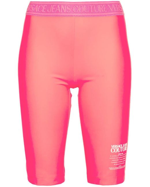 Shorts da ciclismo Warranty di Versace in Pink