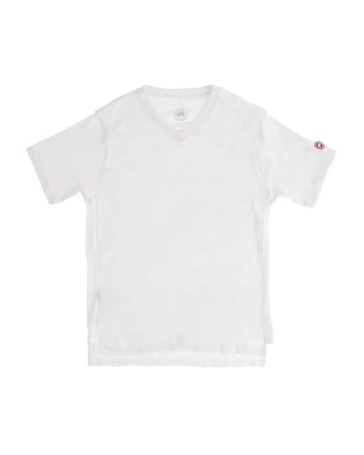 T-Shirt Con Applicazione di Canada Goose in White da Uomo