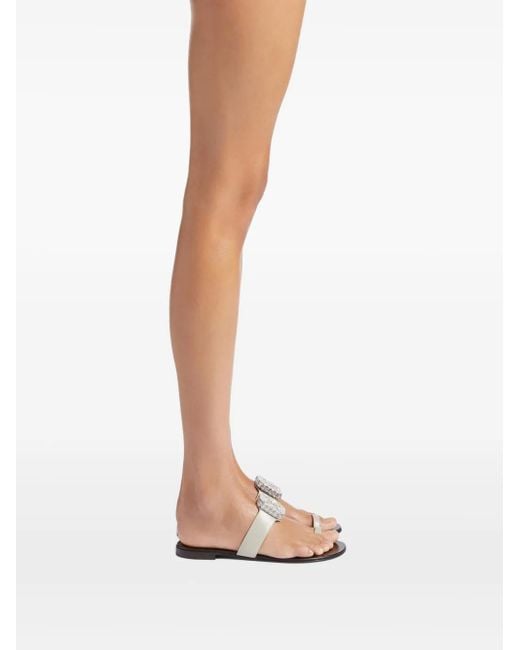 Giuseppe Zanotti White Blahir Sandals