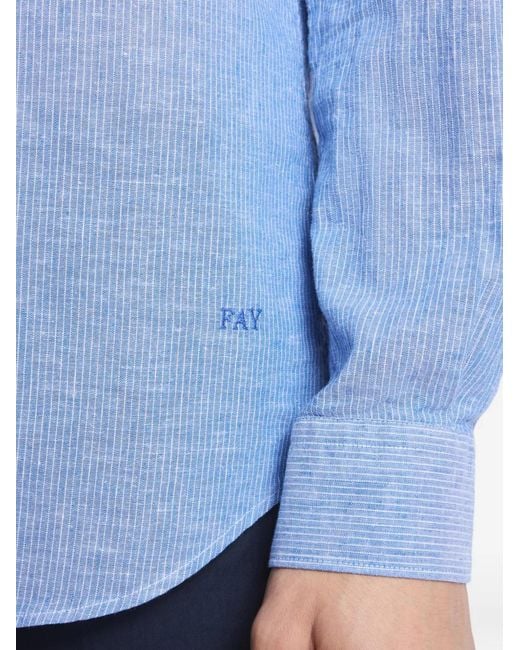 Camicia A Righe di Fay in Blue da Uomo