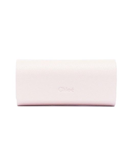 Chloé Pink Sofya Round-Frame Sunglasses