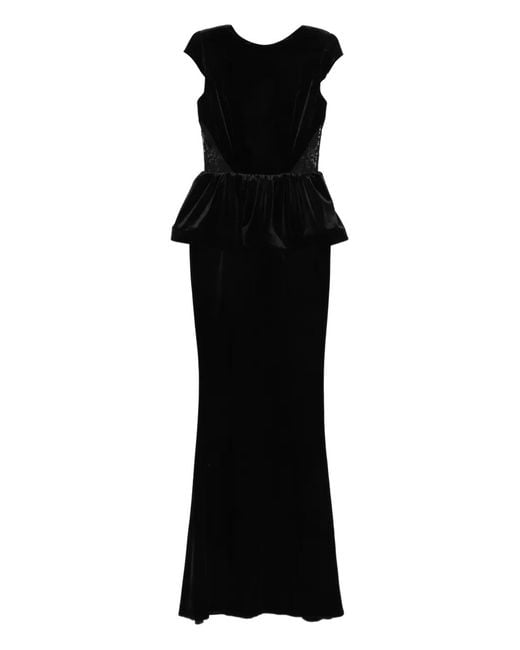 SILK LOVE & LACE Women's Black Dominique Maxi Dress