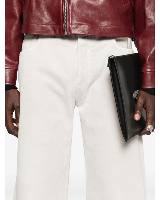 McQueen White Jeans for men