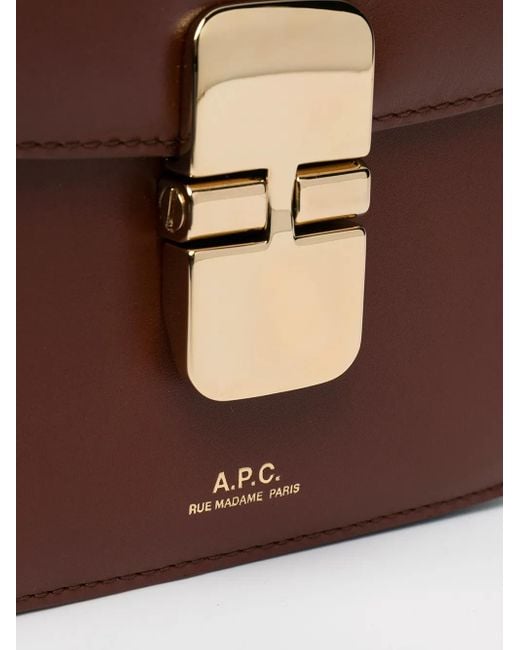 A.P.C. Brown Small Grace Bag